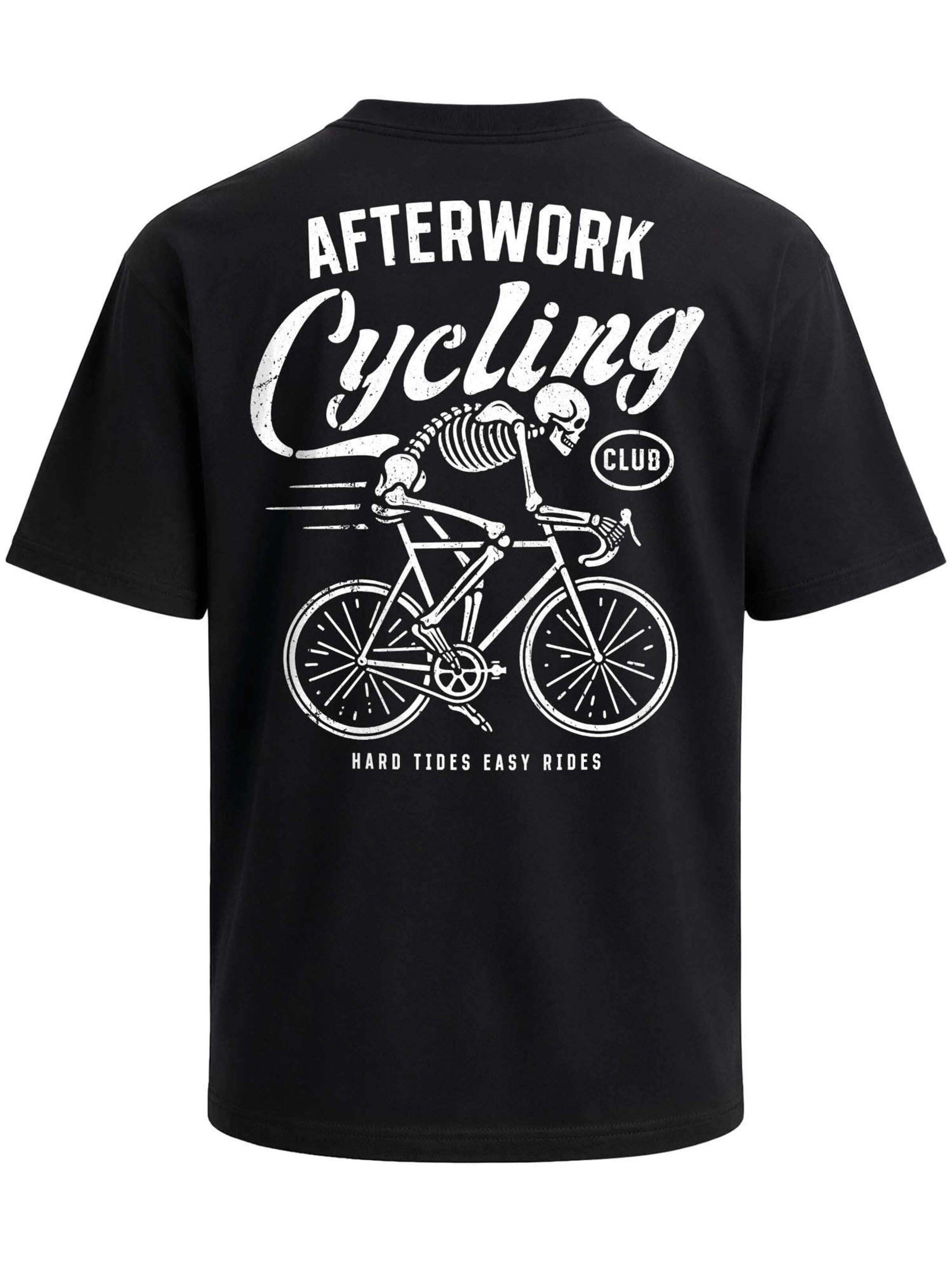 Neverless Shirt 'After work Cycling' in Black: front