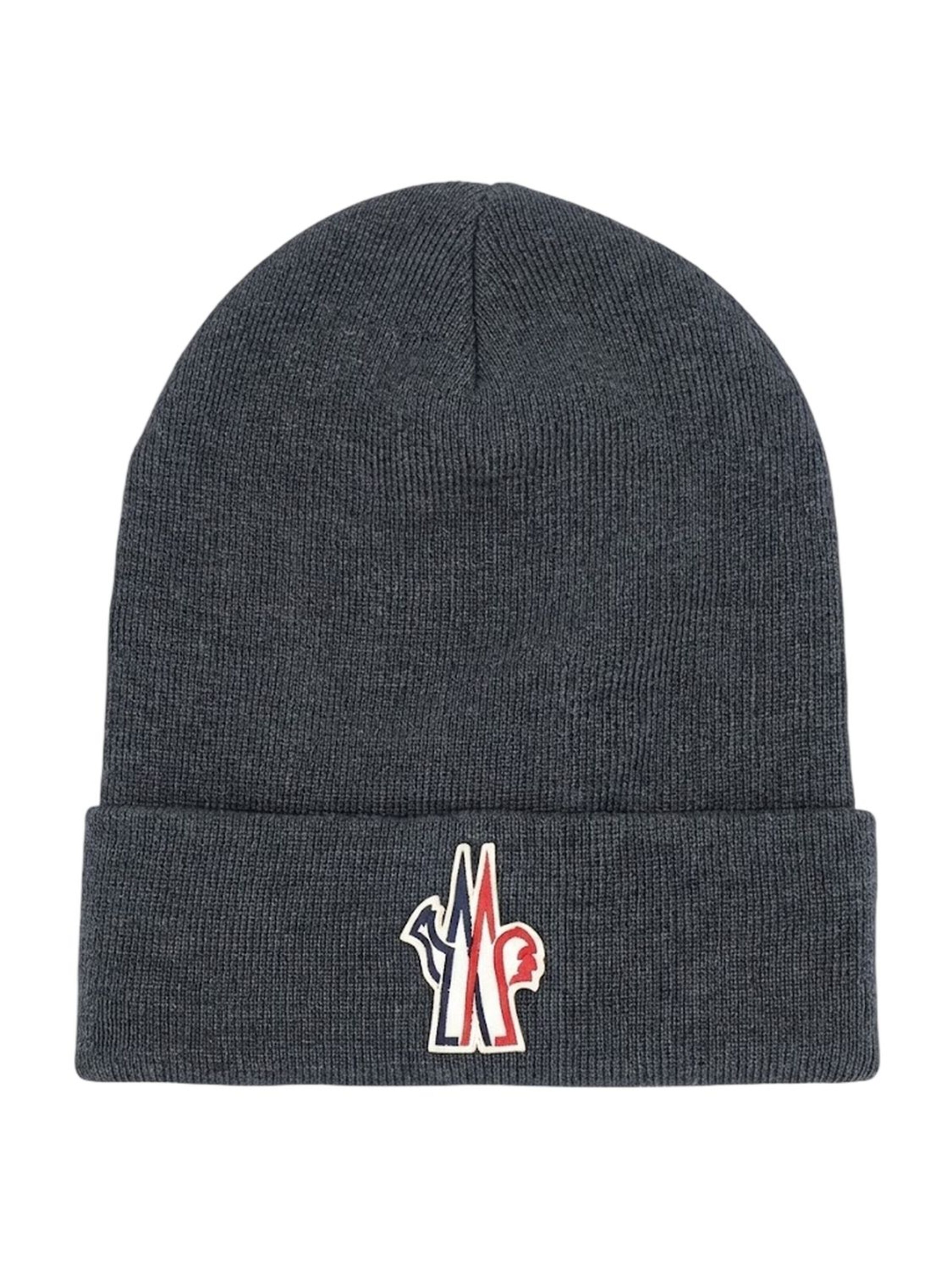 Bonnet 'Moncler Wollmütze' MONCLER en gris : devant