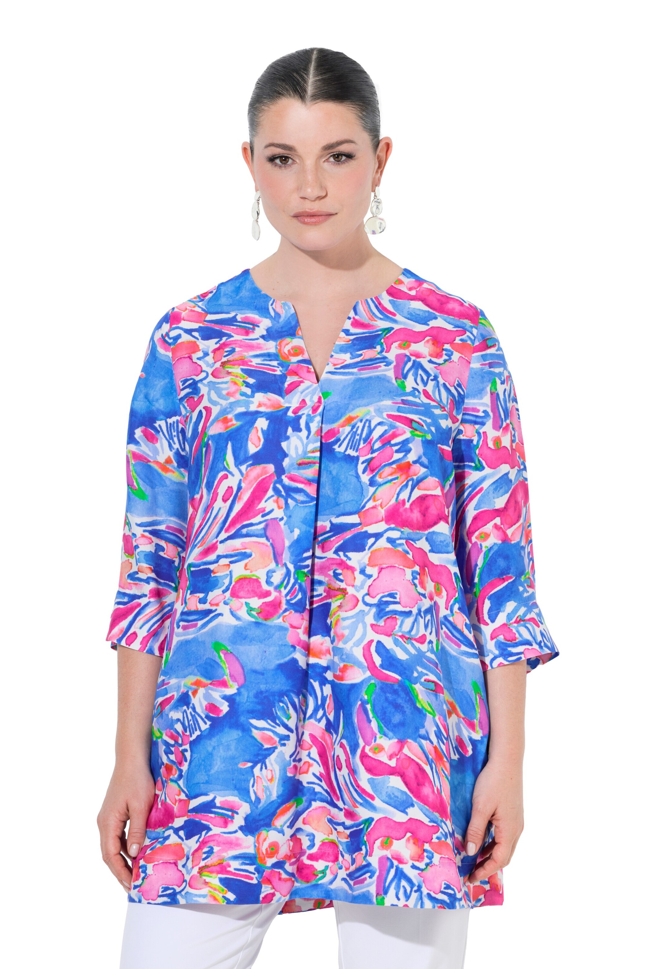 Ulla Popken Tunika in Blau: Vorderseite