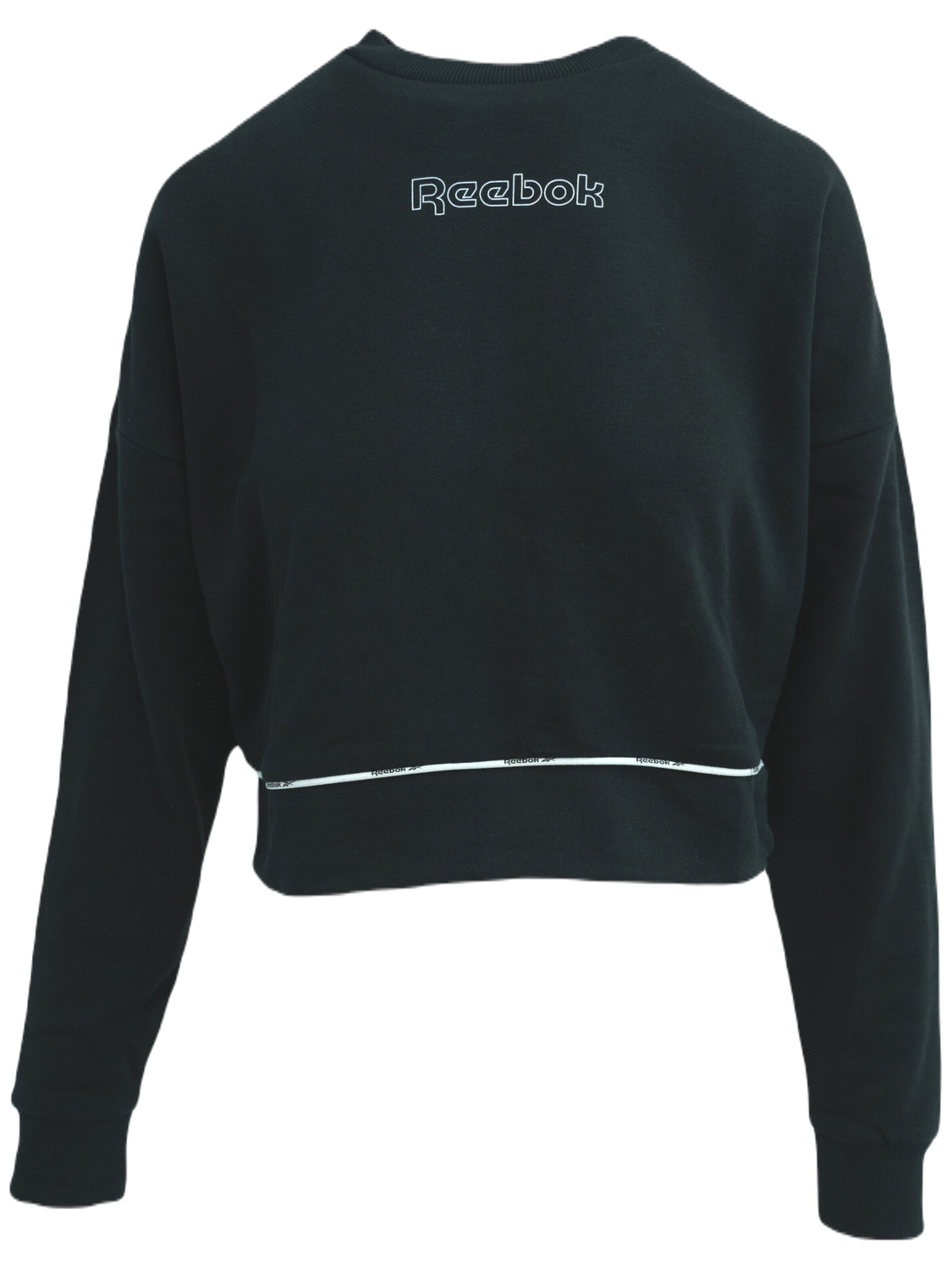 Reebok Blouse 'Reebok Piping Crewneck' in Black: front