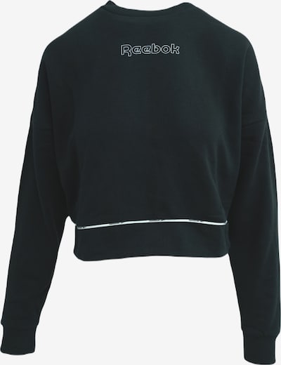 Reebok Bluse 'Reebok Piping Crewneck' in L in schwarz, Produktansicht