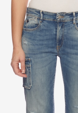 Le Temps Des Cerises Regular Cargo Jeans in Blue