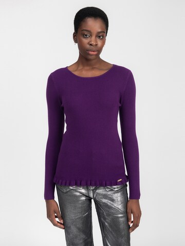 Influencer Sweater in Purple: front