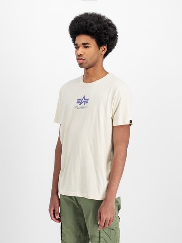 ALPHA INDUSTRIES Shirt in White: front