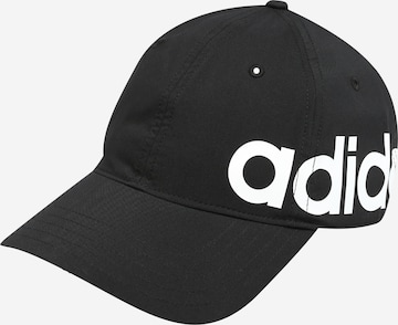 juoda ADIDAS PERFORMANCE Sportinė kepurė: priekis