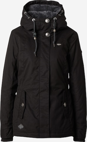 Ragwear Between-Season Jacket 'Monadde' in Black: front