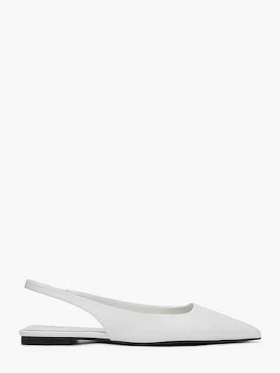 Estro Escarpins à bride arrière '967-22' en blanc, Vue avec produit