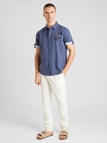 Coupe regular Chemise CAMP DAVID en bleu