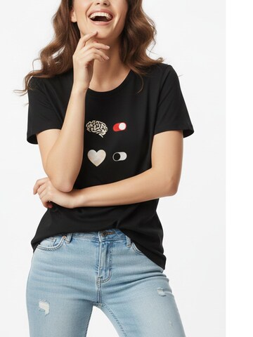 MAKAYA Shirt 'Brain On'‌ in Schwarz