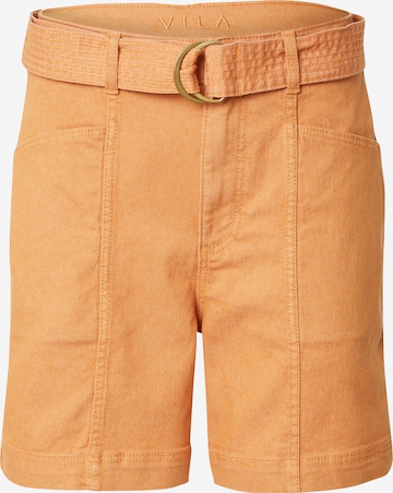 oranžinė VILA Standartinis Kelnės 'VIOLA NEW': priekis