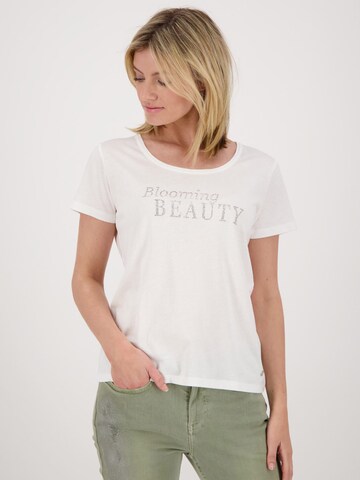 T-shirt monari en blanc : devant