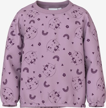 Sweat-shirt 'VILUBA' NAME IT en violet : devant