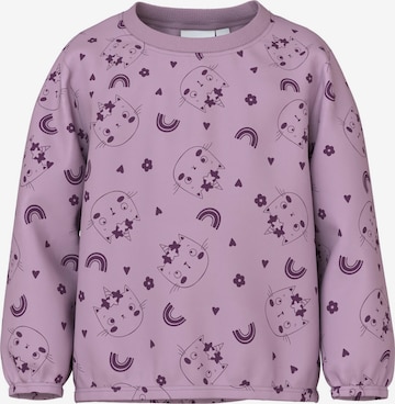 Sweat-shirt 'VILUBA' NAME IT en violet : devant