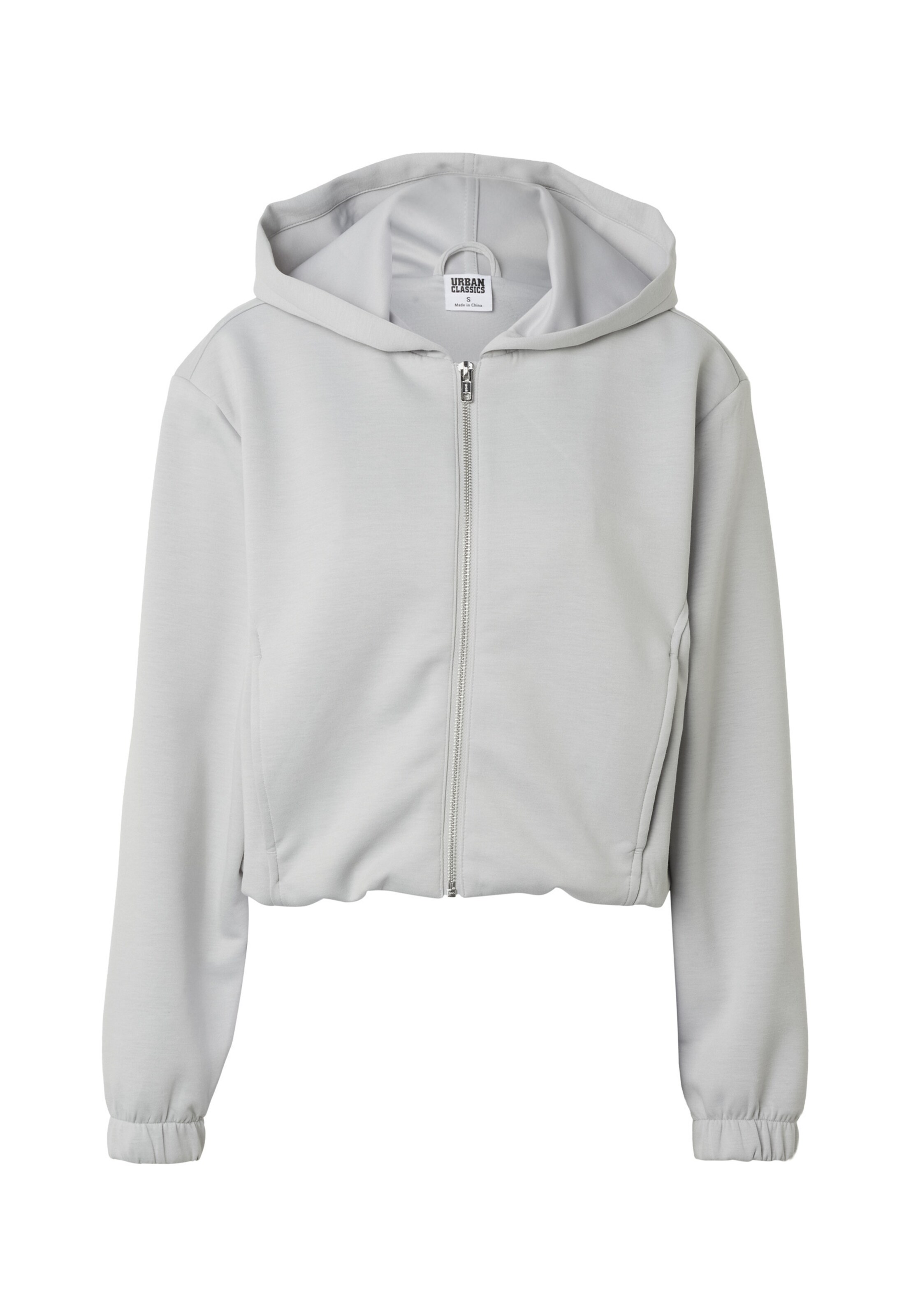 Veste de survêtement Urban Classics en gris : devant