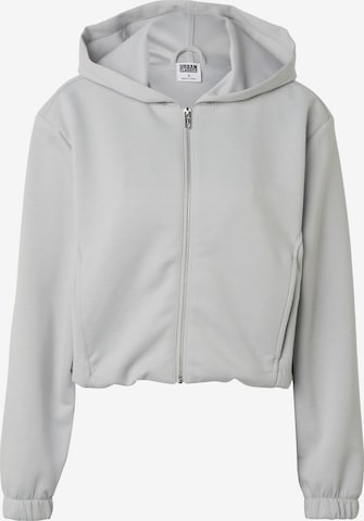 Veste de survêtement Urban Classics en gris : devant