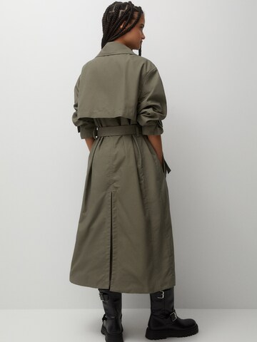 Pull&Bear Between-Seasons Coat in Green