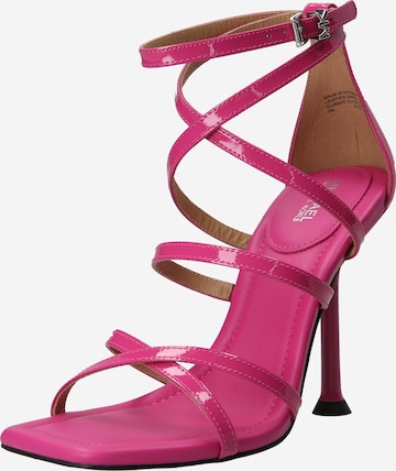 MICHAEL Michael Kors - Sandalias con hebilla 'IMANI' en rosa: frente