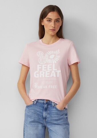 T-shirt QS en rose : devant