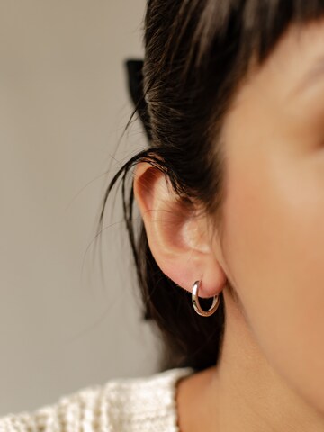 Hey Happiness Earrings 'Medium Band' in Silver