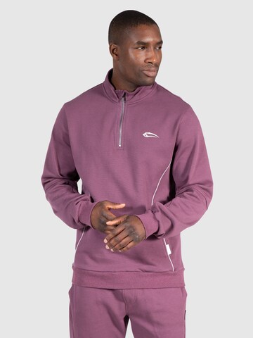 Sweat-shirt 'Jones' Smilodox en violet : devant
