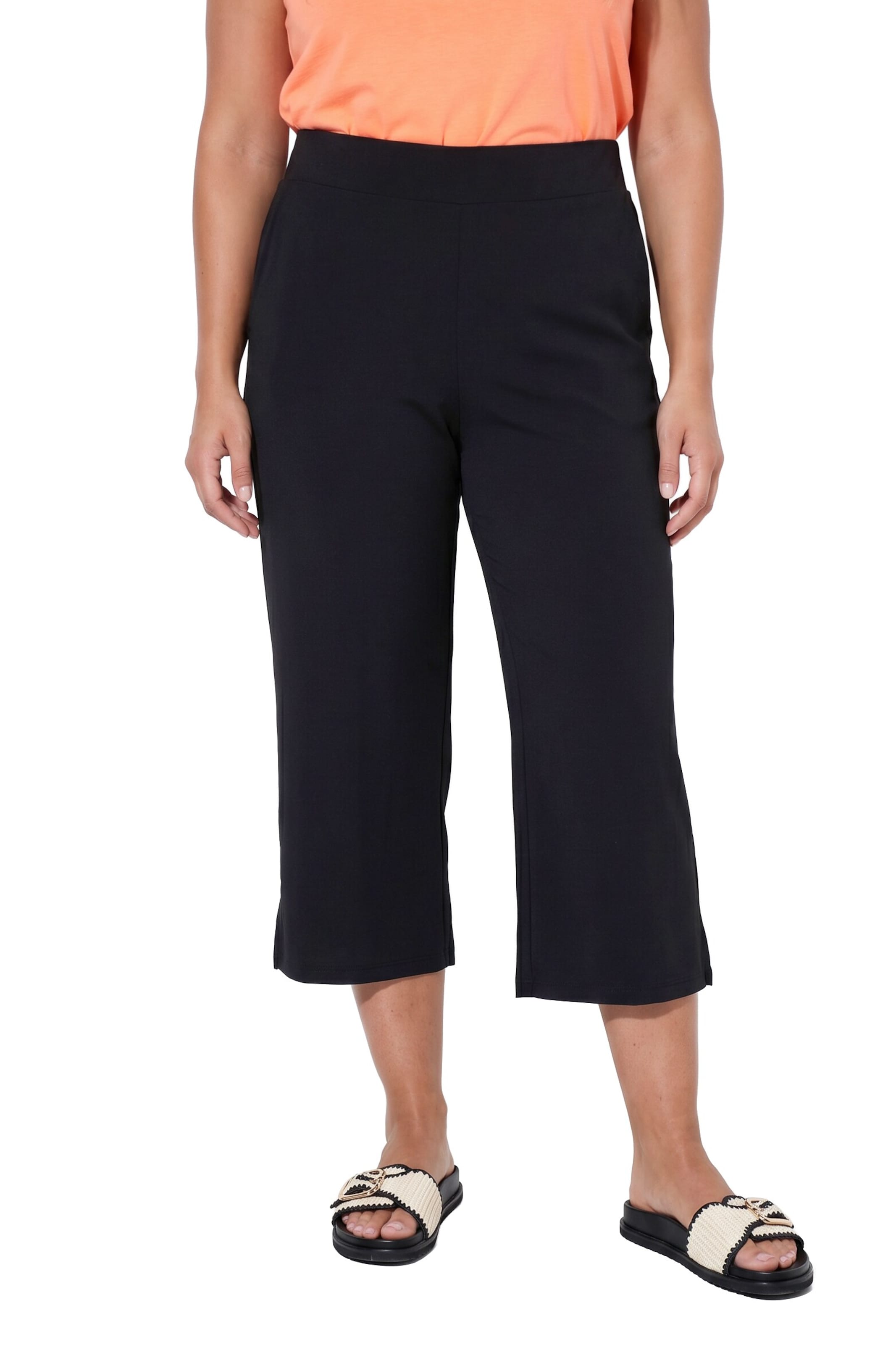 Angel of Style Regular Broek in Zwart: voorkant