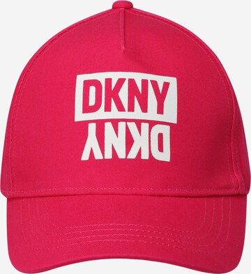 DKNY Шапка с периферия в розово: отпред