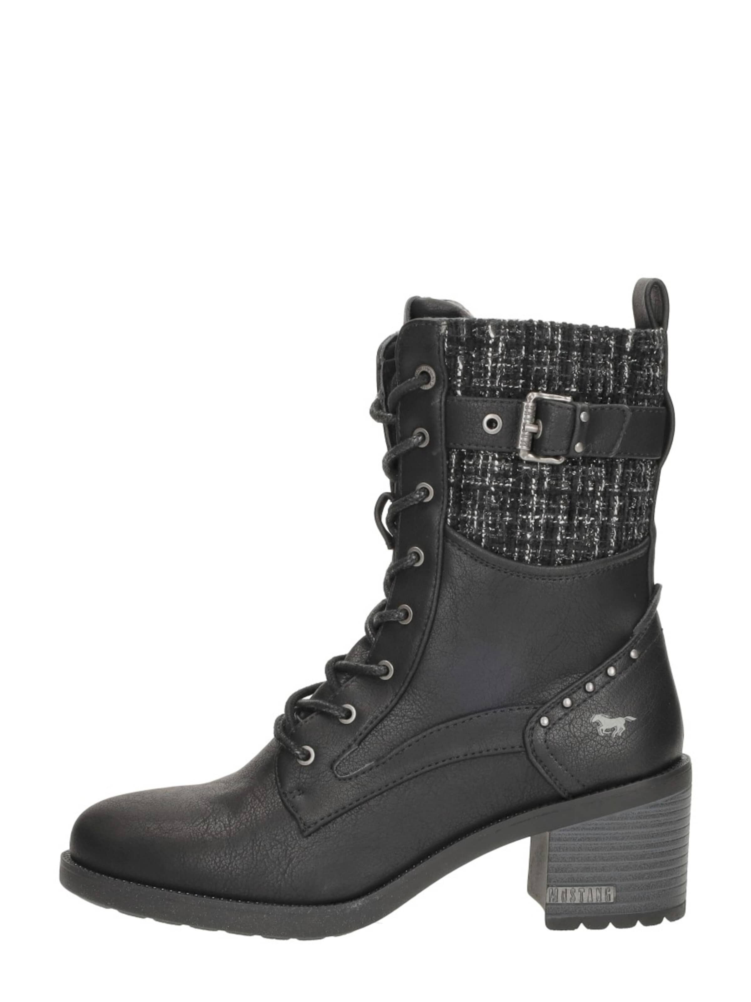 Bottines à lacets 'Hak' MUSTANG en noir
