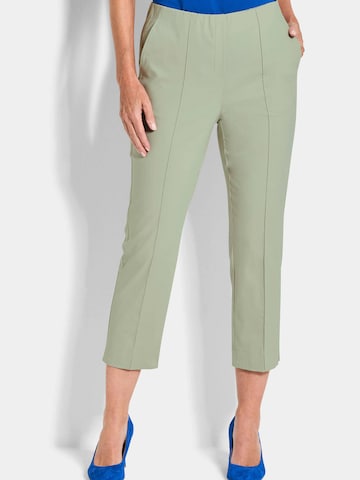 Coupe slim Pantalon Goldner en vert : devant