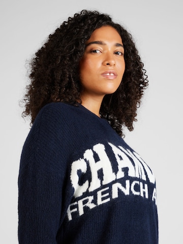 Noisy May Curve Sweater 'BALANCE' in Blue