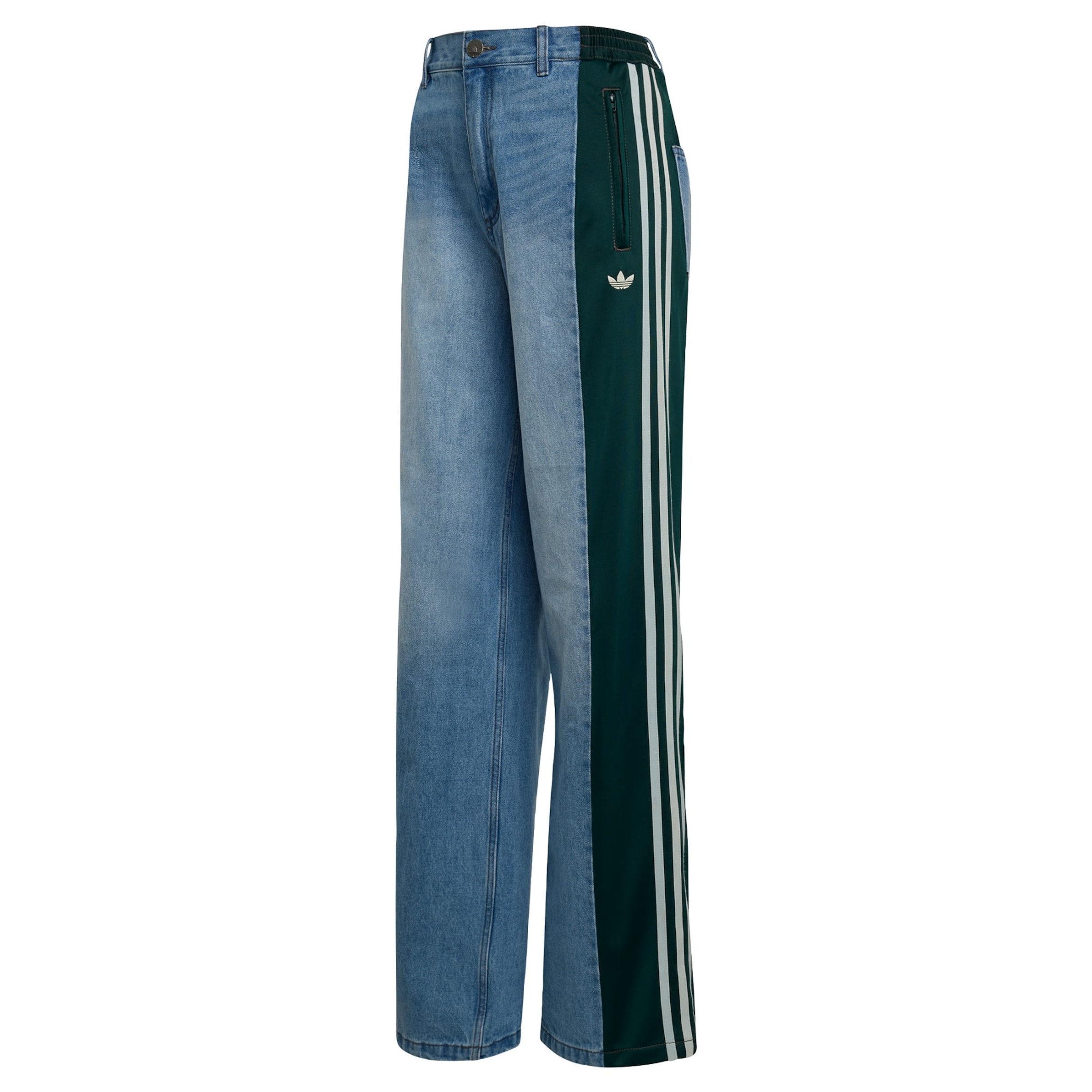 ADIDAS ORIGINALS Широкий Джинсы 'Firebird' в Синий: спереди