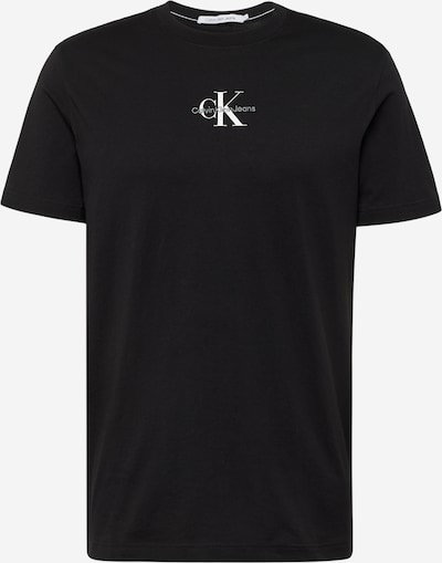 Marškinėliai iš Calvin Klein Jeans, spalva – pilka / juoda / balta, Prekių apžvalga