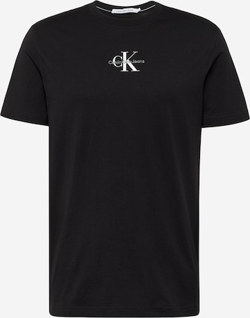 T-Shirt Calvin Klein Jeans en noir : devant