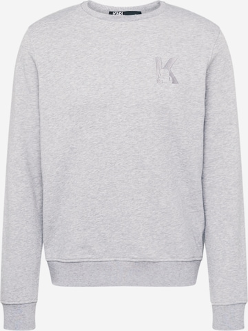 Sweat-shirt Karl Lagerfeld en gris : devant