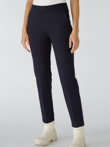 OUI Slimfit Chinohose in Blau: Vorderseite