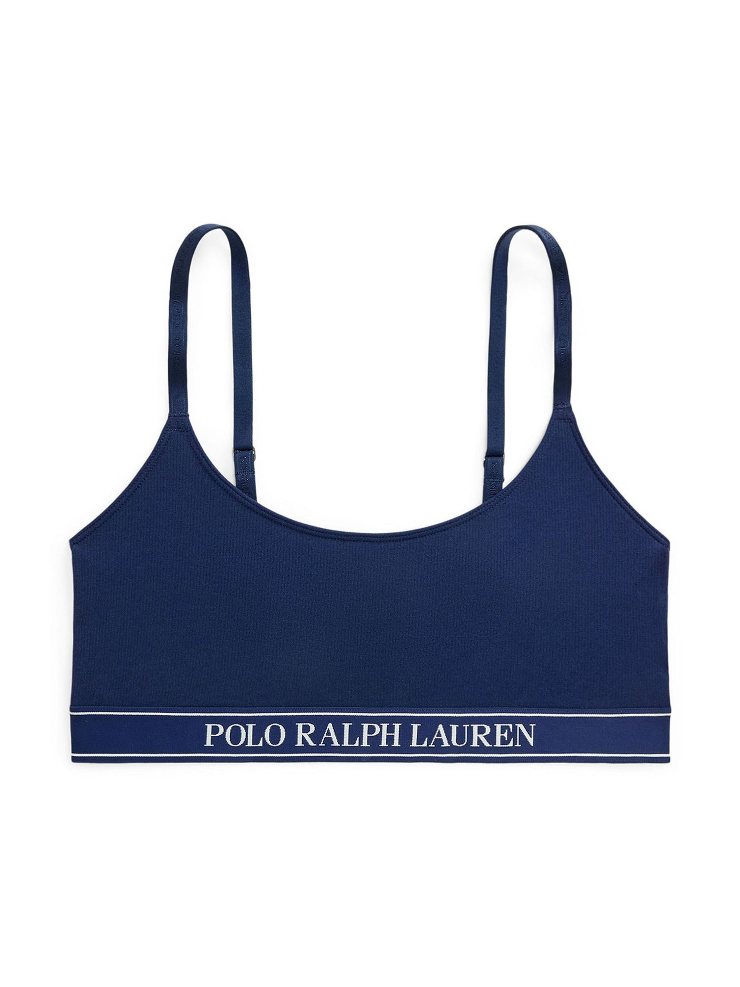 Bustier Soutien-gorge ' Polo Essentials ' Polo Ralph Lauren en bleu : devant