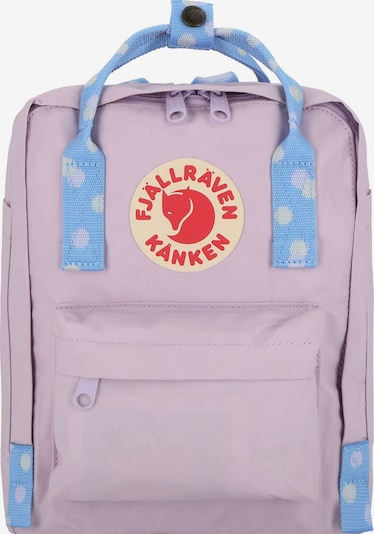 Fjällräven Rucksack 'Kanken Mini City' in himmelblau / flieder / rot, Produktansicht