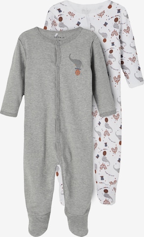 NAME IT - Pijama en gris: frente