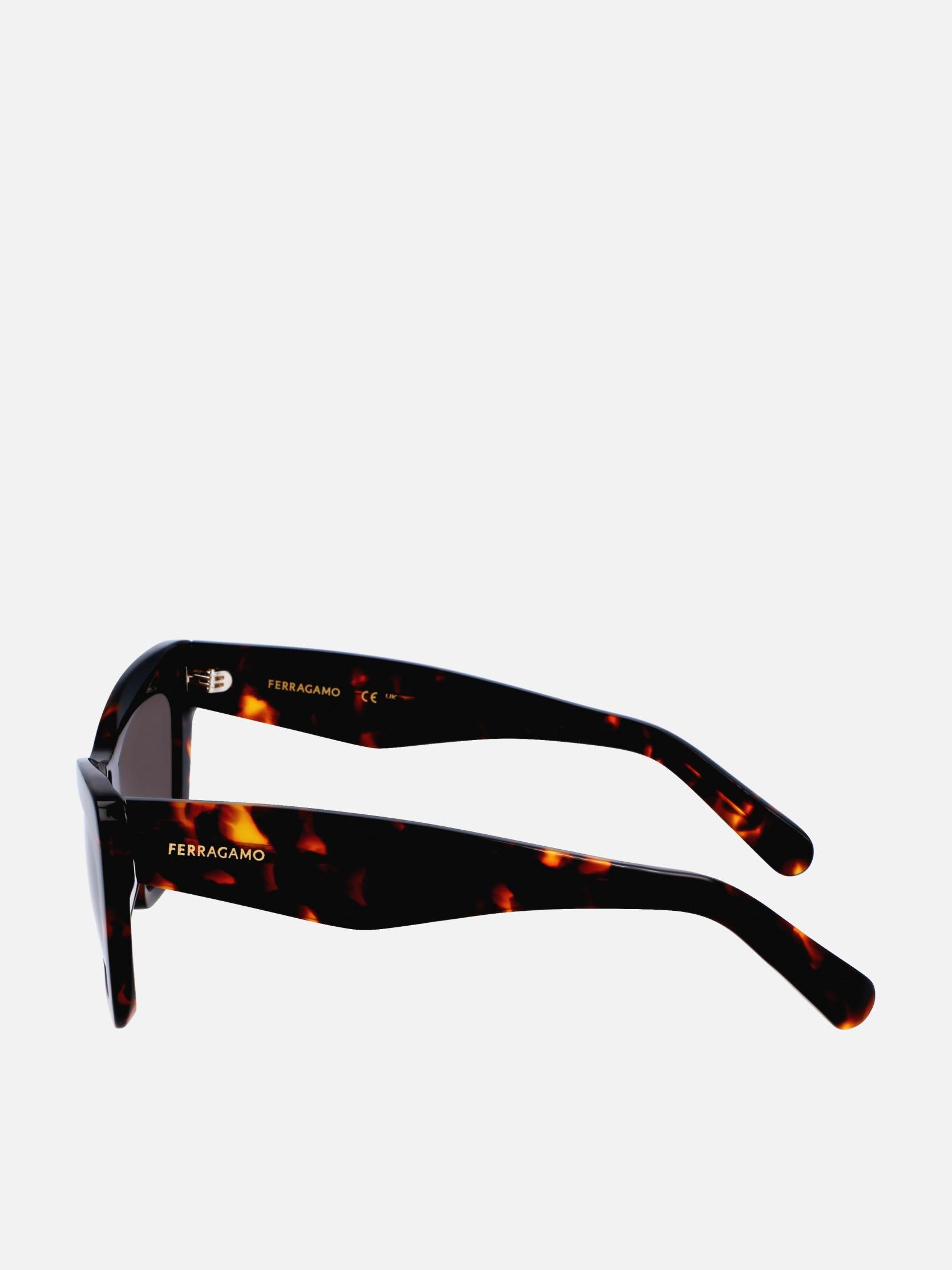 FERRAGAMO Sonnenbrille‌‌‌‌‌‌‌‌ in Braun