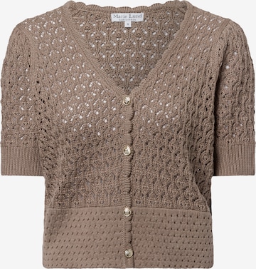 Marie Lund Strickjacke in Grau: Vorderseite