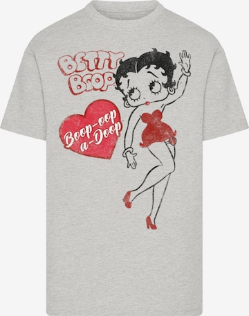 F4NT4STIC Shirt 'Betty Boop Oop-A-Doop' in Grey: front
