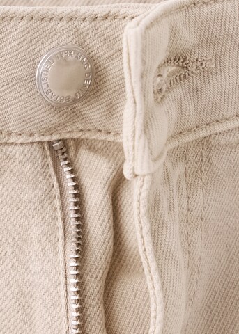MANGO Wide leg Jeans 'JESSIE' i beige