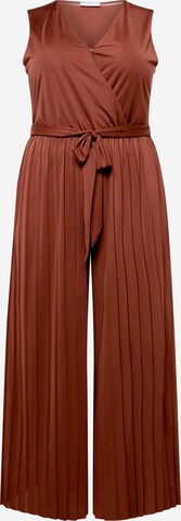 Combinaison 'Lola' ABOUT YOU Curvy en marron : devant