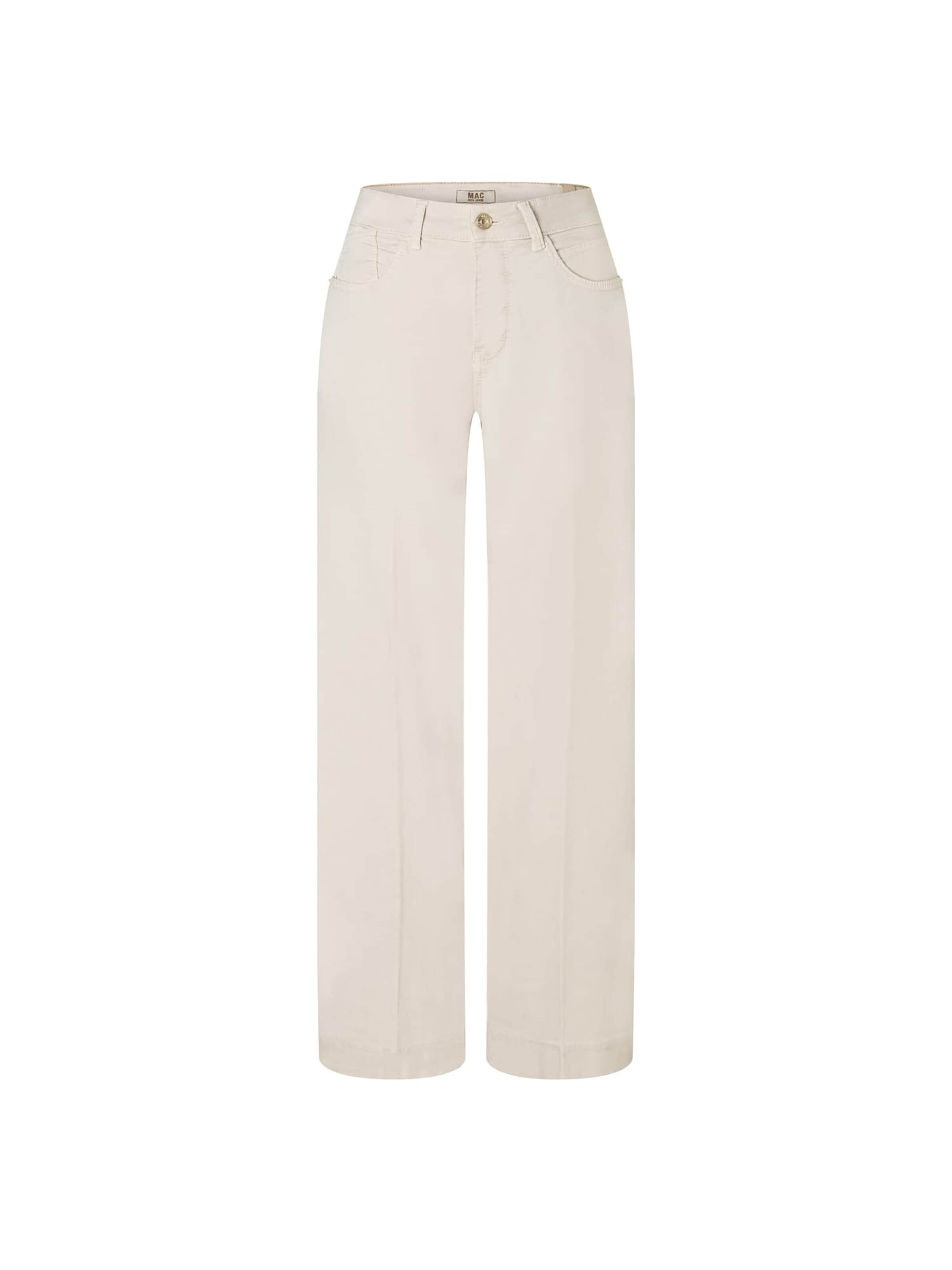 MAC Baggy Jeans 'Rich palazzo' in Beige: voorkant