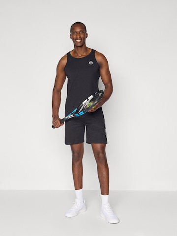 Sergio Tacchini Regularen Športne hlače 'Risiko' | črna barva