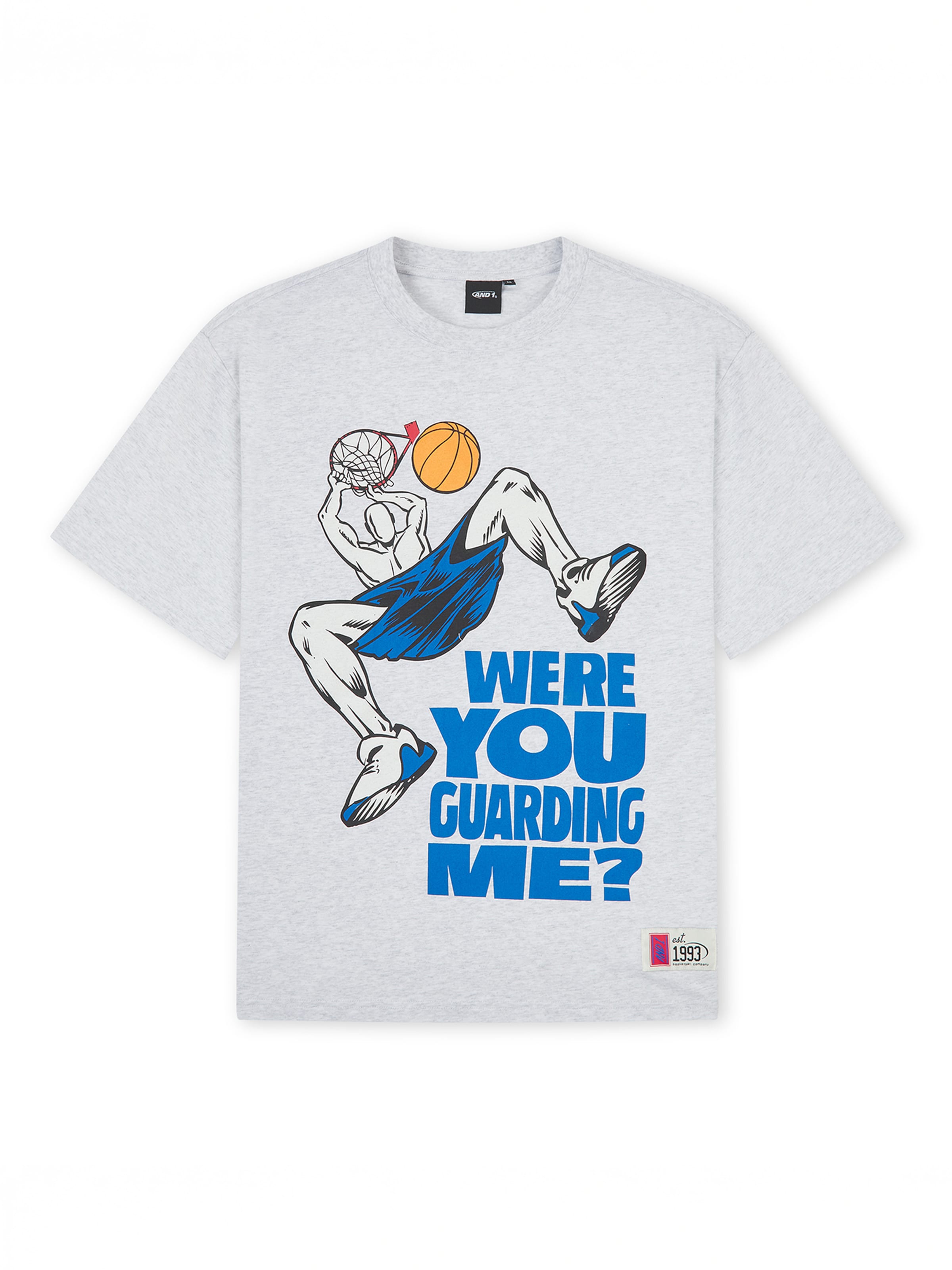 T-shirt AND1 en gris : devant