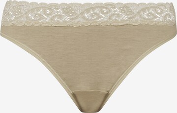 Slip ' Moments ' Hanro en beige : devant