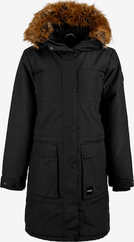 North Bend Parka 'Lizbet' in Schwarz: Vorderseite