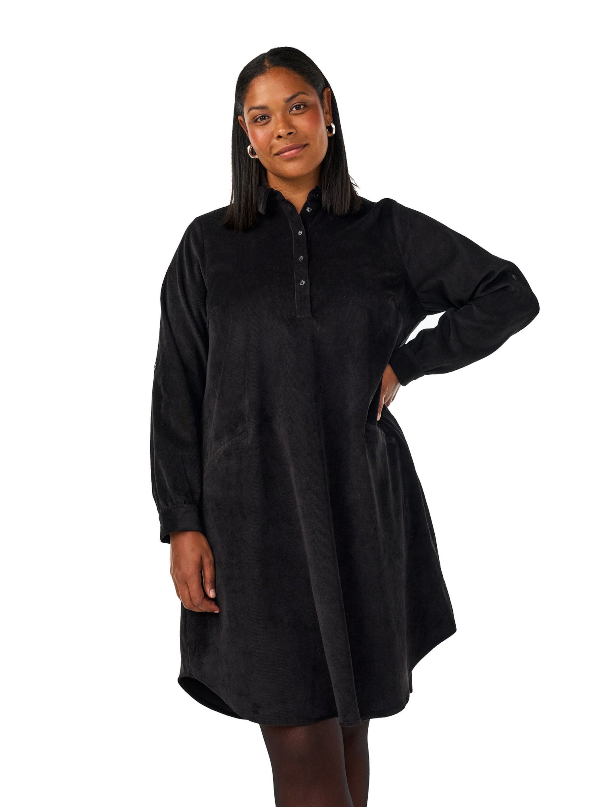 Rochie 'VELENA' de la Zizzi pe negru: față