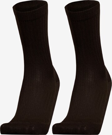 UphillSport Athletic Socks 'WINTER XC' in Black: front