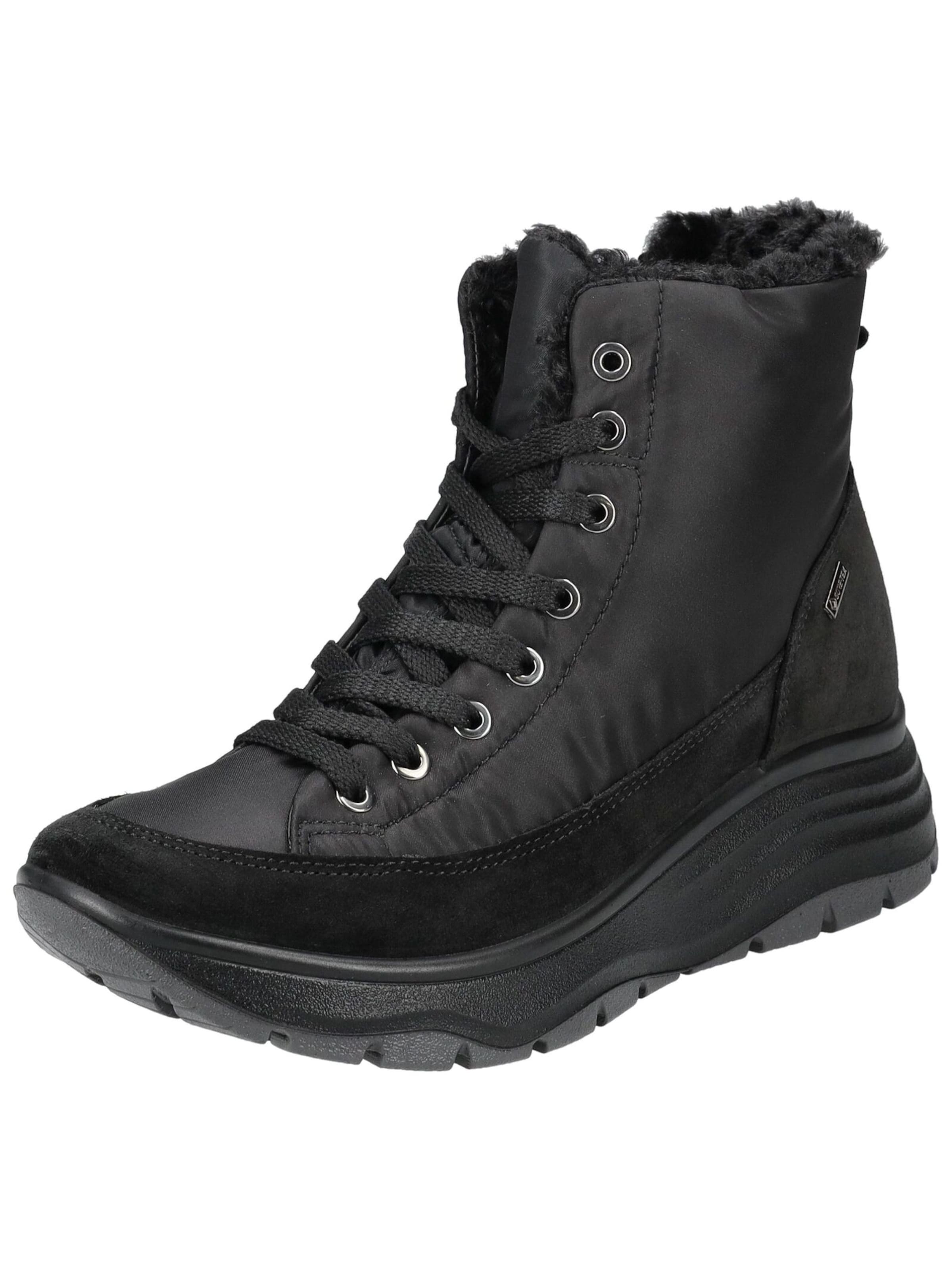 IGI&CO Schnürstiefelette in Schwarz: Vorderseite